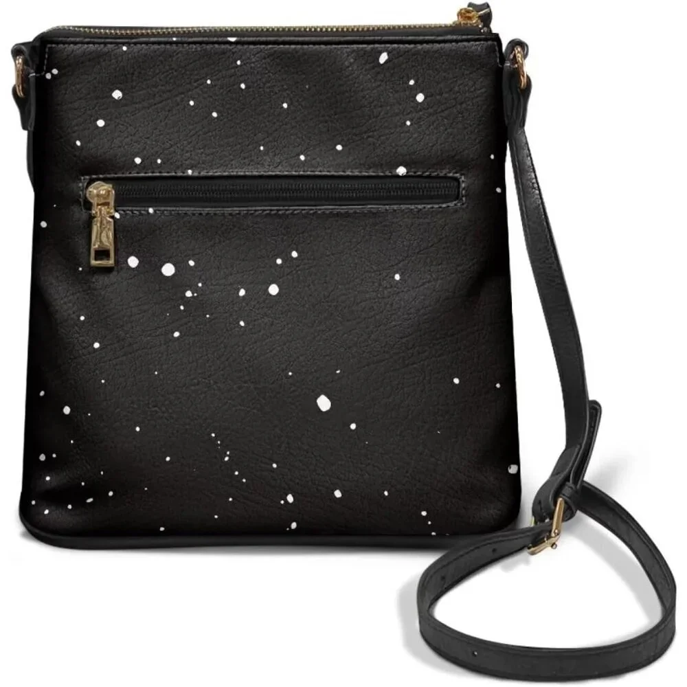 Leather Purse for Women Small Zippered Crossbody Travel Handbag